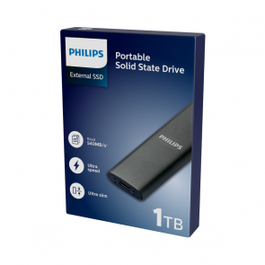 Philips Externe SSD 1TB, USB3.2, space grey