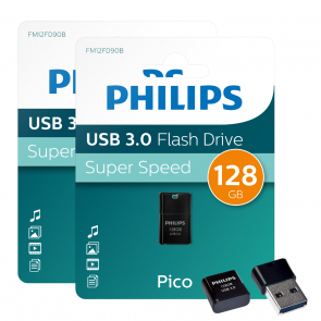 Philips USB flash drive Pico Edition 128GB, USB3.0, 2-Pack