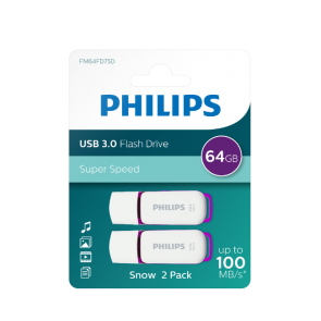 Philips USB flash drive Snow Edition 64GB, USB3.0, 2-pack